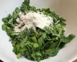 簡単！サクッと！春菊のかき揚げ 天麩羅！作り方3写真