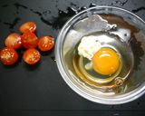 お弁当！レンジでミニトマトと卵の中華炒め作り方1写真
