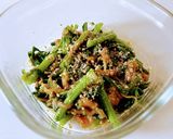 茹でて和えるだけ！春菊なめ茸和え作り方4写真