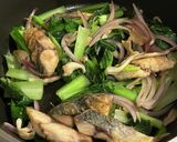 鯖と小松菜の中国風炒め作り方8写真