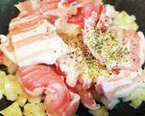 豚こま肉のダブル葱にんにく塩ダレ炒め作り方4写真