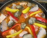 炊飯パエリア作り方8写真