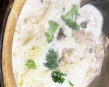 野菜たっぷり＆鶏肉ほかほかミルク鍋☆♬作り方7写真