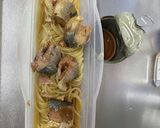 サバ缶のみぞれパスタ作り方1写真