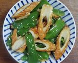ピーマンと竹輪の塩炒め作り方4写真