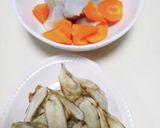 お正月で余った根菜で炒め煮！パパっとご飯作り方1写真