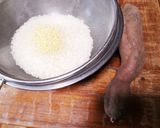 シンプルさつまいもご飯！もちきび入り！作り方1写真