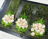 おつまみに♪ガリ入り♪小柱の塩麹和え巻き作り方5写真