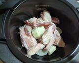 ホットクックで手羽先、里芋、大根の煮物作り方3写真
