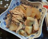 ホットクックで手羽先、里芋、大根の煮物作り方6写真