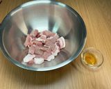 色鮮やか　歯応えあって中柔らかな黒酢酢豚作り方4写真