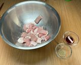色鮮やか　歯応えあって中柔らかな黒酢酢豚作り方5写真