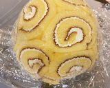 市販のロールケーキで簡単ドームケーキ作り方5写真
