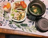 とろろ芋に豚肉の甘辛煮on作り方3写真