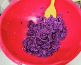 紫芋を使ってサーターアンダギー作り方2写真