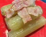 食育☆フキとベーコン炒め☆山菜作り方11写真