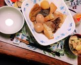 松山揚げと大根菜のおひたしのお吸い物作り方4写真