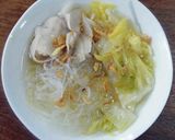 白菜の漬物で春雨スープ作り方5写真
