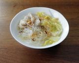 白菜の漬物で春雨スープ作り方6写真