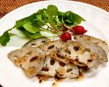 簡単♪蓮根の胡麻油炒め＋胡麻ドレッシング作り方5写真