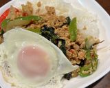 ガパオライス(鶏ひき肉のバジル炒め)作り方6写真