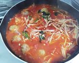 ワンパンカリオストロ風ミートボールパスタ作り方4写真