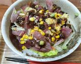 【手抜き】玉ねぎサラダの海鮮丼作り方3写真