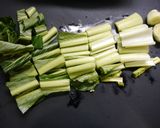 簡単！豚バラ小松菜の生姜焼き作り方1写真