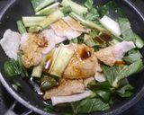 簡単！豚バラ小松菜の生姜焼き作り方4写真