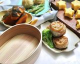 ふんわり乗せるだけ！立体的ワンちゃん弁当作り方1写真