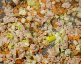 豚ひき肉とごぼうのオイスターチャーハン作り方2写真