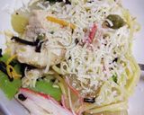 ②和ﾊﾟｽﾀ鶏大根と子持ｸﾗｹﾞ柚子胡椒作り方5写真