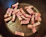 厚切りベーコンとほうれん草炒め作り方1写真