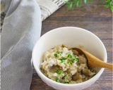 レンジでしめじとベーコンのリゾット 夜食作り方6写真