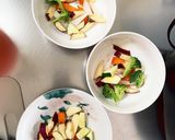 根菜茄子白菜簡単チリソース味温野菜サラダ作り方4写真