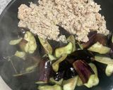 生姜が効いてる！鶏ひき肉と茄子の甘酢炒め作り方4写真