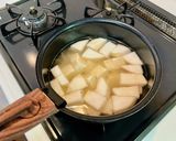 かぶと豆腐とわかめのお味噌汁作り方2写真