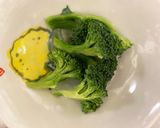 レンジ食べ切り量ブロッコリー洋風ナムル風作り方1写真