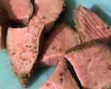 ローストビーフのめんつゆタレ和え作り方1写真