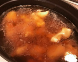 鶏ハクサイ油揚げの煮込みうどん作り方2写真