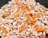 節分豆リメイク☆簡単大豆入り炊き込みご飯作り方1写真