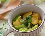 レンジで！薄揚げキャベツカレースープ作り方4写真