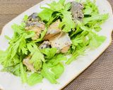 やみつき【春菊✖️鯖缶】和えるだけサラダ作り方6写真