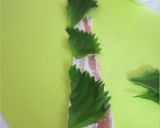 豚バラと大葉のくるくる串作り方1写真