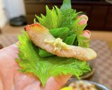 大葉とわさびで♪豚トロの塩焼き作り方5写真