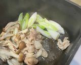 激うま！お豆腐ときのこ入り鶏皮の鴨出汁風作り方2写真