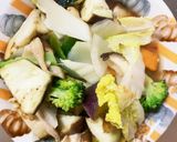 味噌ケチャ味豚こま白菜回鍋肉青椒肉絲風作り方13写真