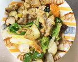 味噌ケチャ味豚こま白菜回鍋肉青椒肉絲風作り方14写真