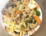 きな粉甘味噌味豚こま白菜回鍋肉青椒肉絲風作り方14写真