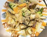 きな粉甘味噌味豚こま白菜回鍋肉青椒肉絲風作り方17写真